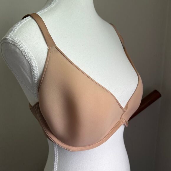 SKIMS weightless scoop bra clay size 38‎ D - Picture 3 of 11